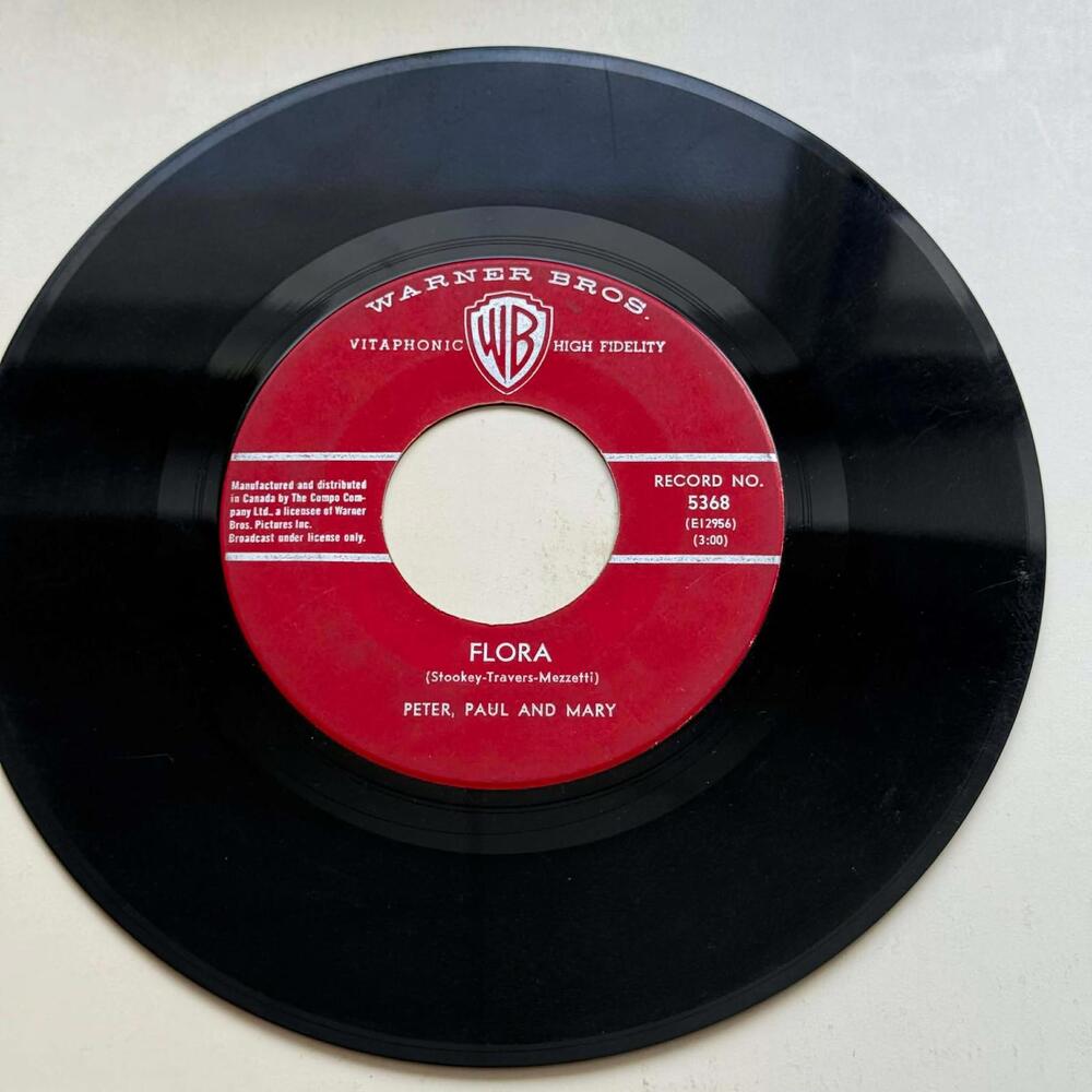 Peter, Paul and Mary - Blowin' in the Wind/Flora 45rpm VG+ R23